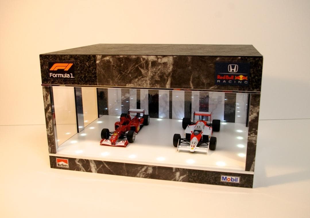 モネ1/18展示可・W&B・ディスプレーBOX/LED40灯・ネオジオラマ
