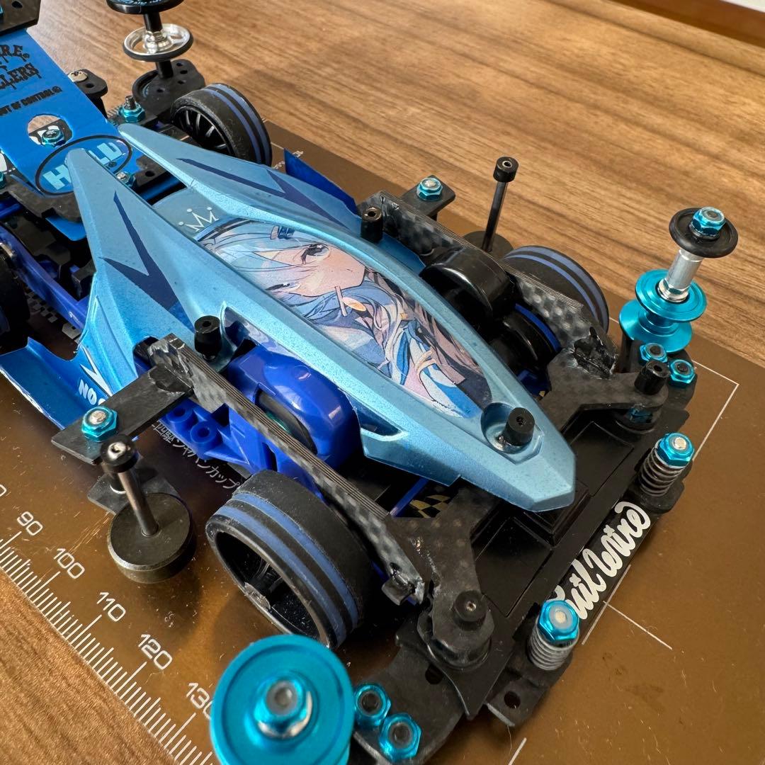 ミニ四駆 FM-A デュアルリッジJr. ポリカ 完成品 痛車