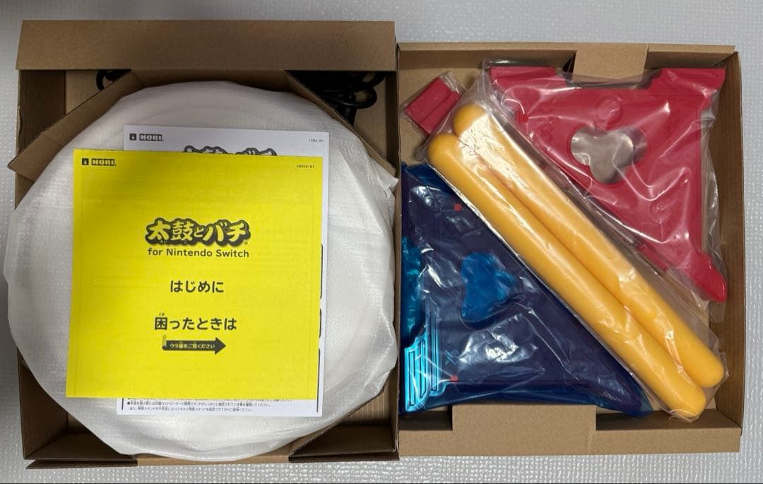 太鼓の達人専用コントローラー　太鼓とバチ　ドンダフルフェスティバル　セット