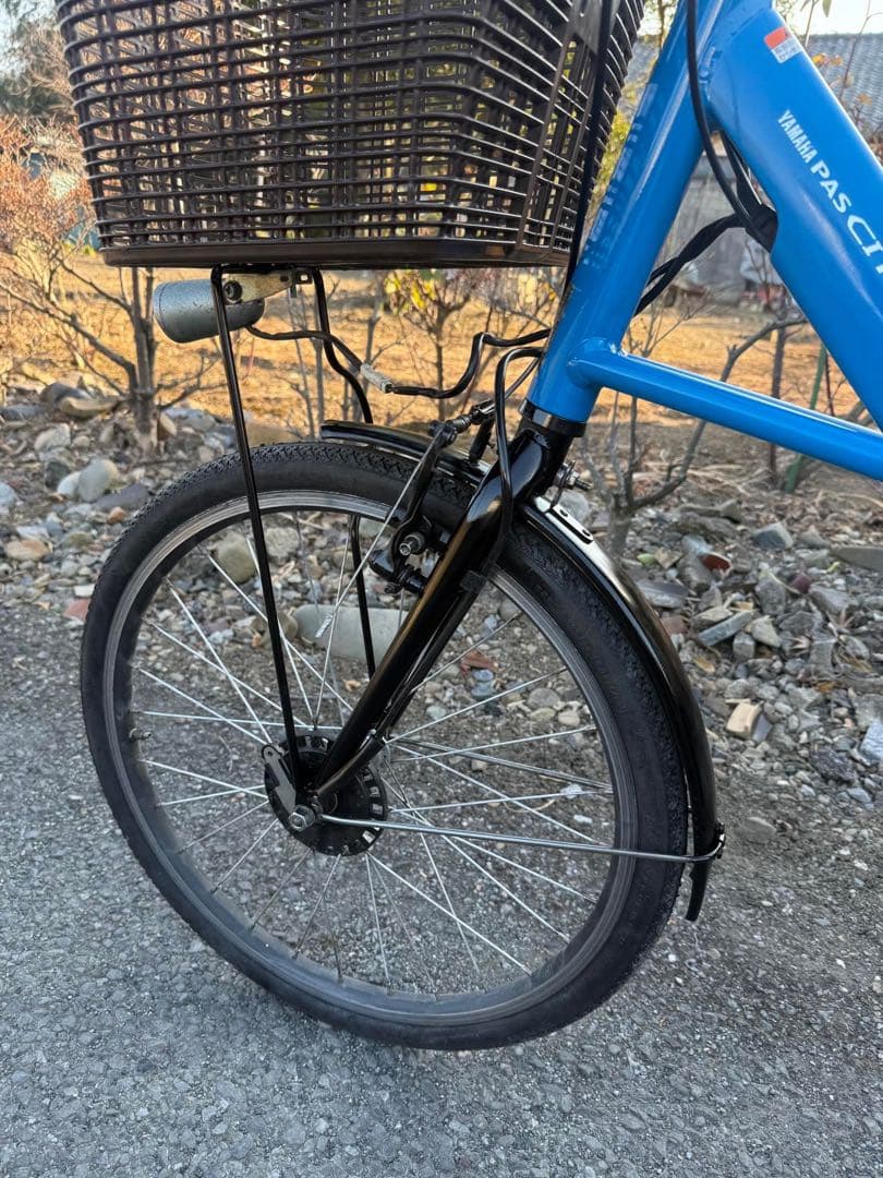 電動アシスト自転車 ブラック バスケット付き