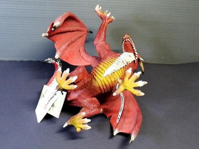 正規品タグ付き シュライヒ エルド ドラゴン (ウォリアー) 口開閉ギミック付き