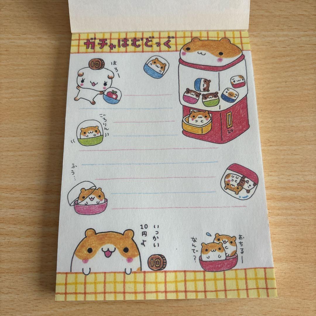 亘*様 平成レトロ メモ帳 キャラクター ガチャはむどっぐ