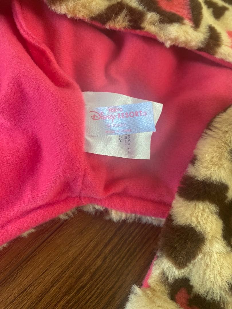 ❤︎　ミニー　ヒョウ柄マフラーキャップ ファンキャップ