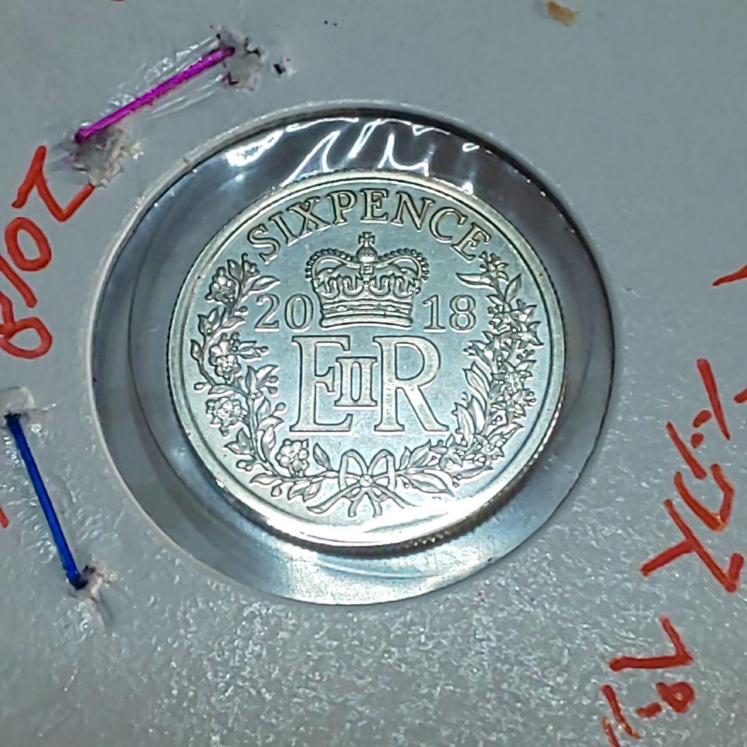 2018年 シックスペンス 記念銀貨925