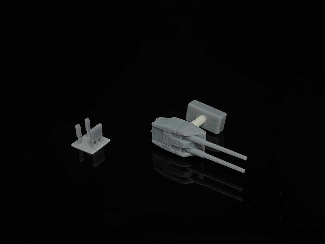 1/1200 艦船用、主砲、対空機銃セット