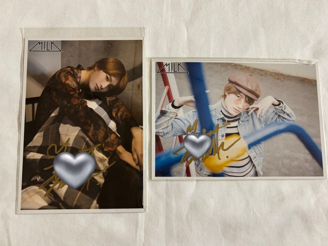 M!LK 山中柔太朗　サイン　19歳　生誕　生写真 50枚