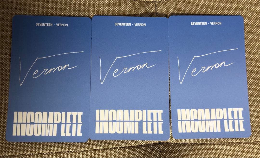 SEVENTEEN バーノン　incomplete Blu-ray トレカ