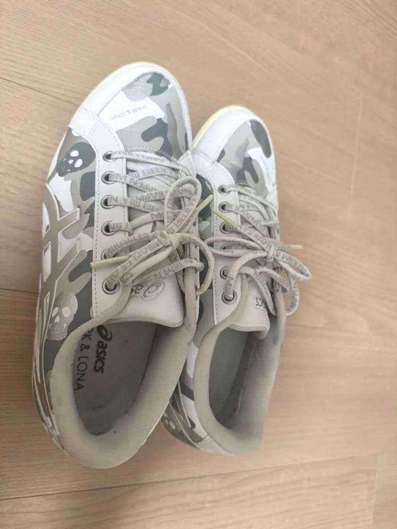 ★美品★マークアンドロナASICS カモフラージュ シューズ24.5cm