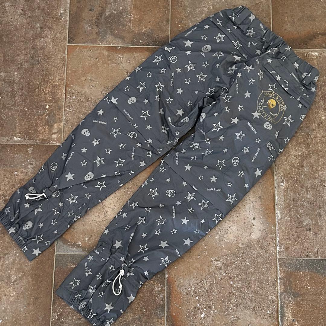 MARK&LONA レインウェア　セットアップジャケット パンツ 4way 総柄