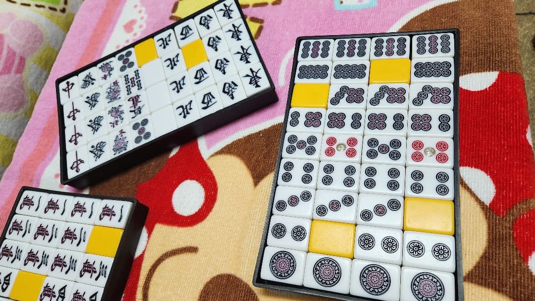 特大 麻雀牌一式 マージャンパイ 麻雀一式 Ｌサイズ まーじゃんぱい Lサイズ