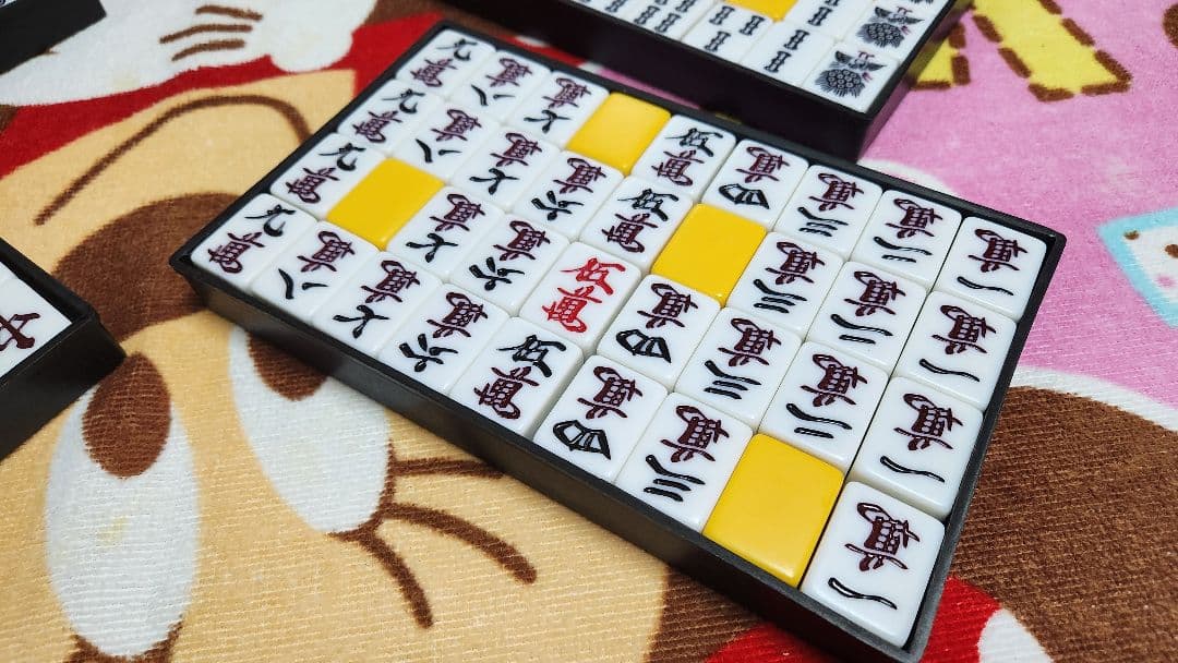 特大 麻雀牌一式 マージャンパイ 麻雀一式 Ｌサイズ まーじゃんぱい Lサイズ