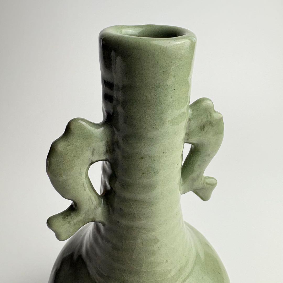 中国 青磁 花瓶 壷 美術品 陶磁器