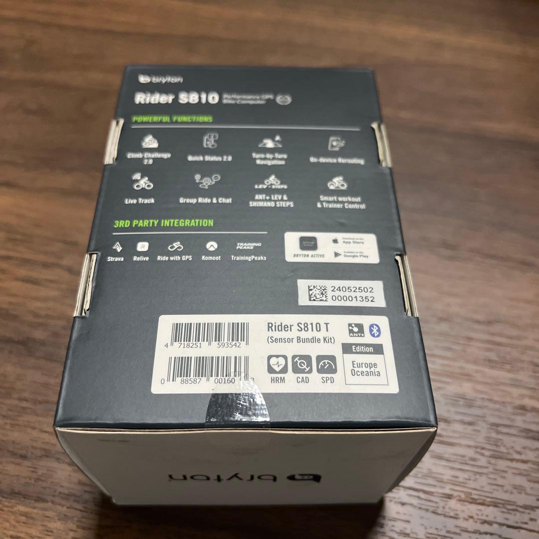 新品未開封　ブライトン Rider S810T GPS サイクルコンピューター