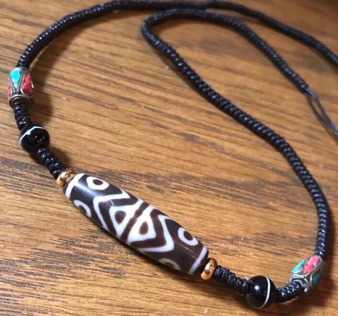 ☘️超レア　金剛虎牙六眼天珠 ジービーズ Dzi　ネックレス