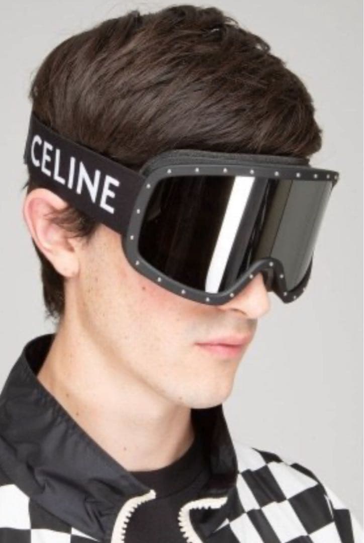 【未使用】CELINEセリーヌ　スタッズ付きスキーゴーグル　❤︎