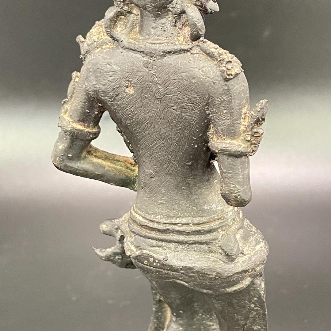 銅製 仏像 仏教美術 チベット仏教 立像 時代物 高さ約26.5cm SA26