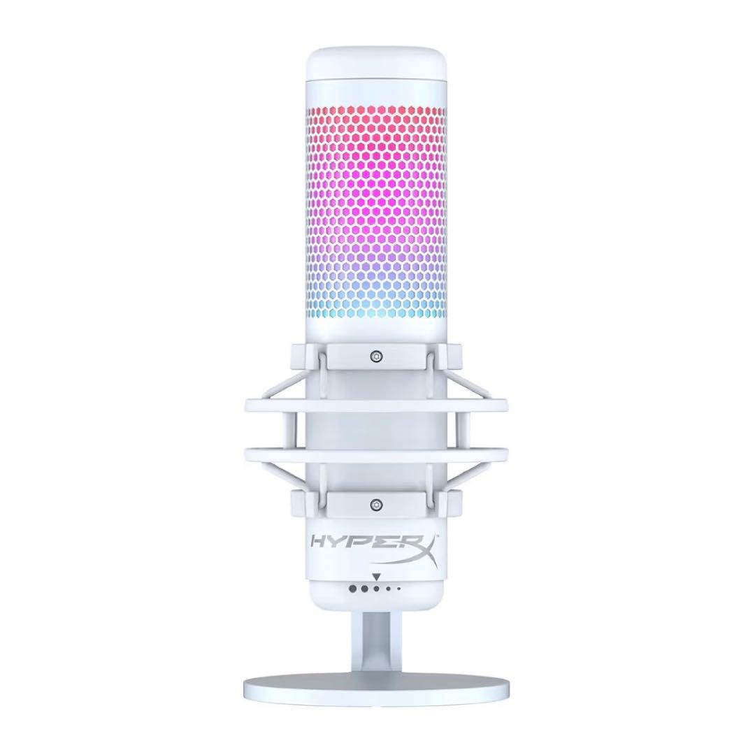 【美品】HyperX QuadCast S スタンドアロンマイク / ホワイト