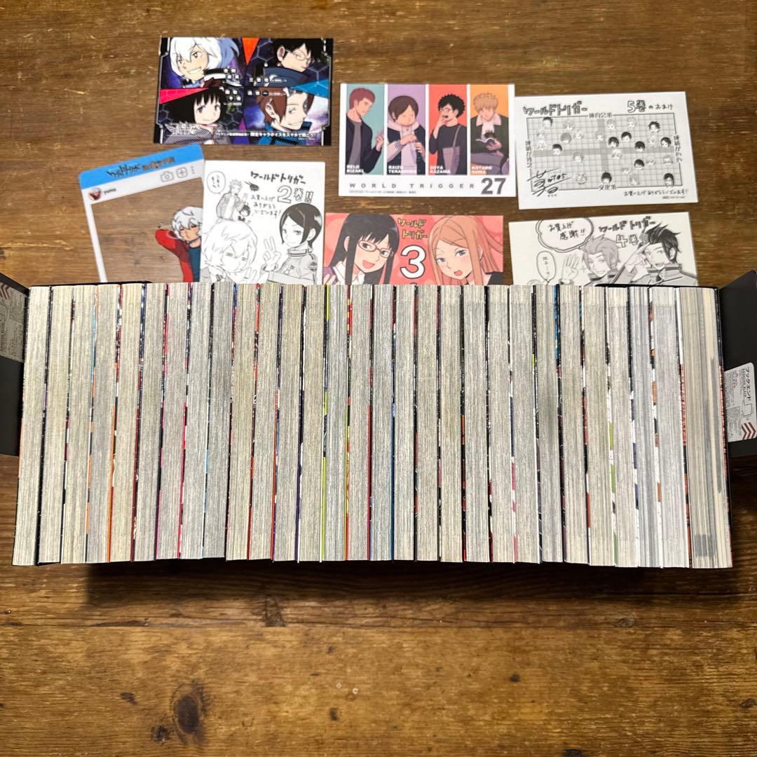 初版　ワールドトリガー　1巻〜28巻　帯付き　全巻セット　公式ブック付き