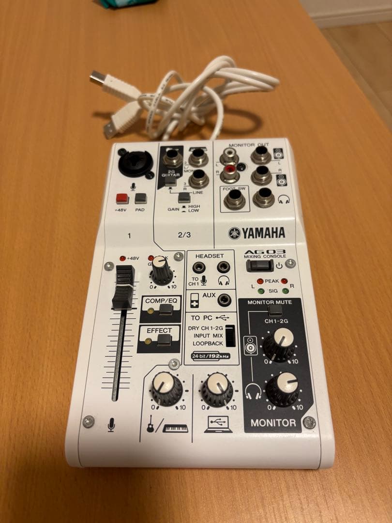 DJ機材 YAMAHA ag03