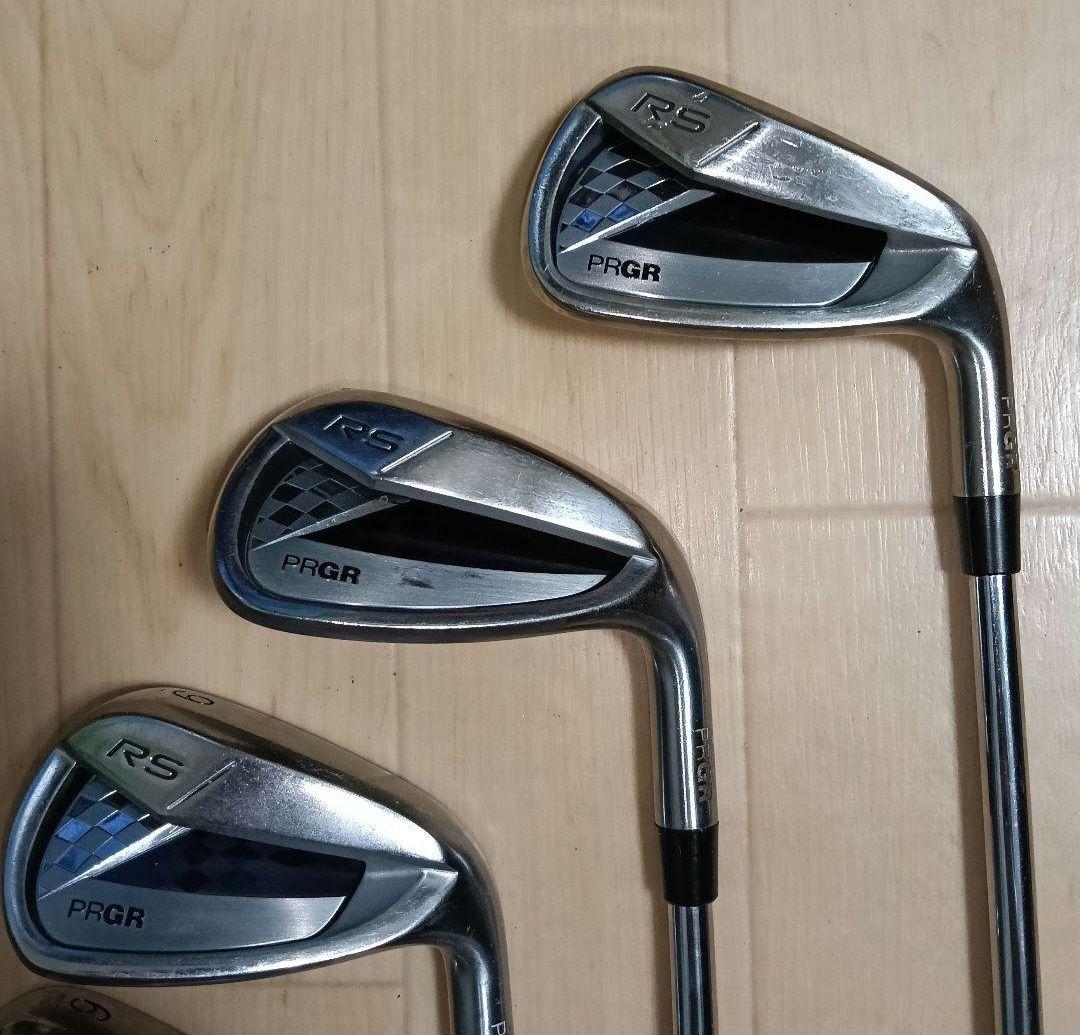 ■PRGR RS、チタンフェイス、アイアン【５〜P】6本セット、Мー４３、Ｓ
