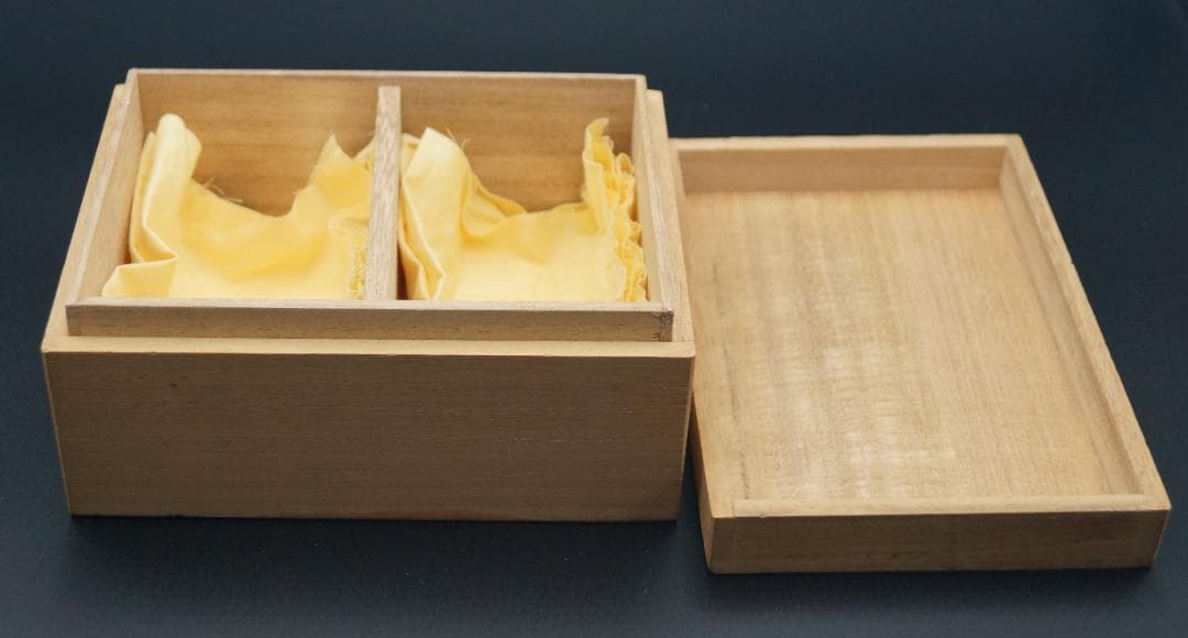 薩摩切子 時代物 高杯揃 ペア 共箱