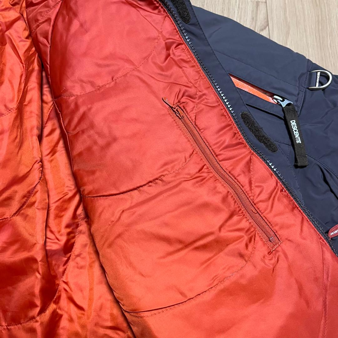 descente スキーウェア スノボーウェア　オレンジ　ブラウン　ブラック