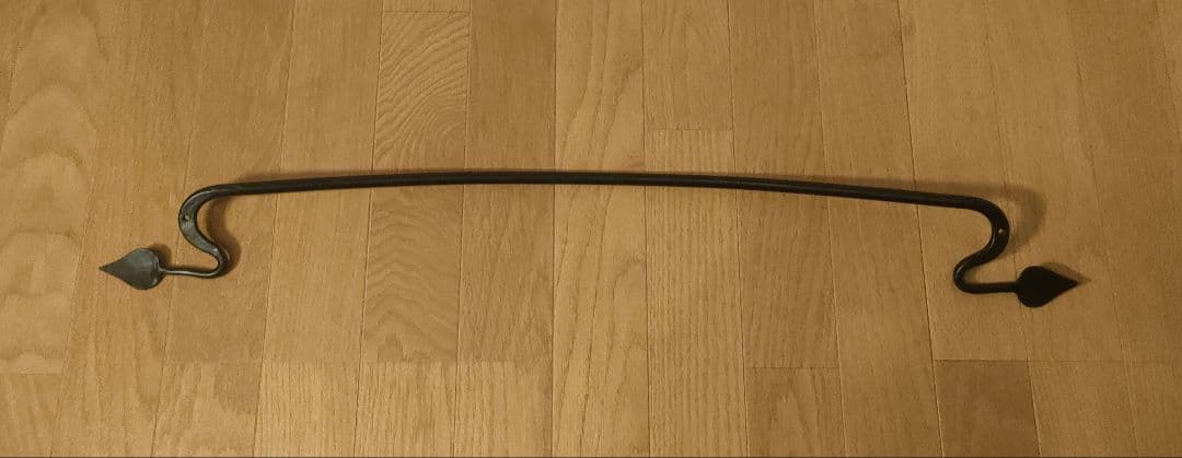 アンティーク アイアン タオルハンガー 幅約79×高さ約5cm ロング