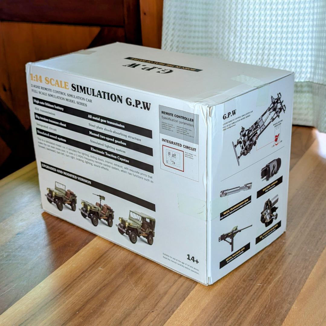 【美品】JEEP HG4-58 G.P.W 1/14スケール RC　A1606