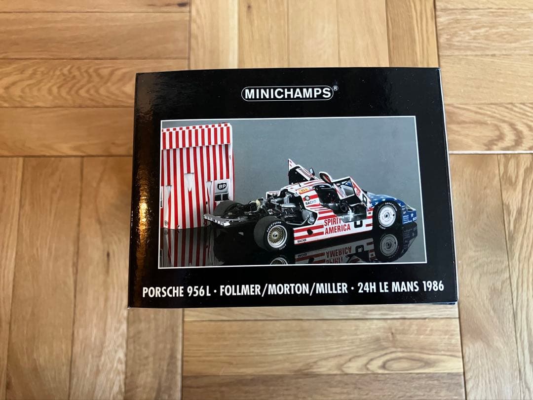 未開封 1/18 MINICHAMPS ポルシェ 956L 1986 #8