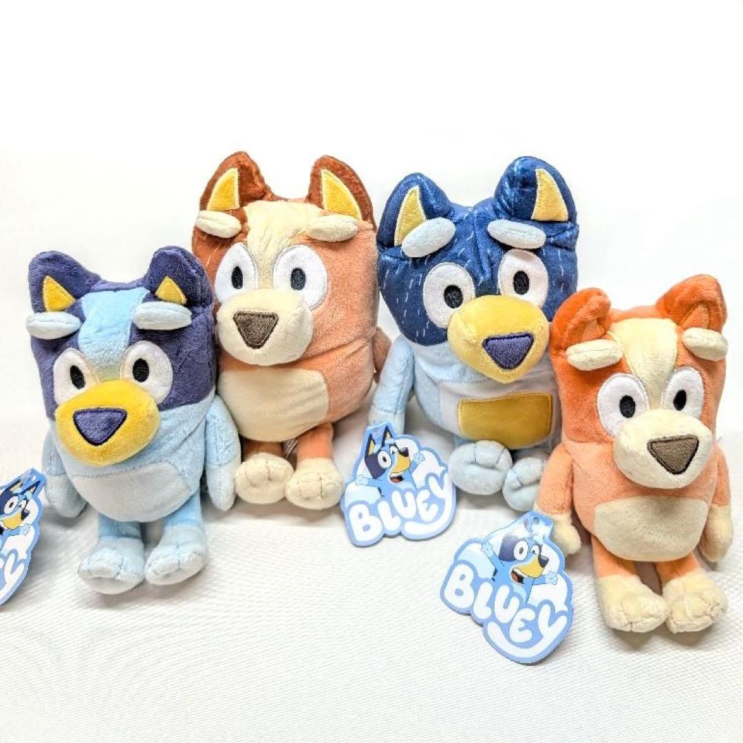 bluey ファミリー　ぬいぐるみ　ブルーイ　ビンゴ　バンディット　チリ　レア