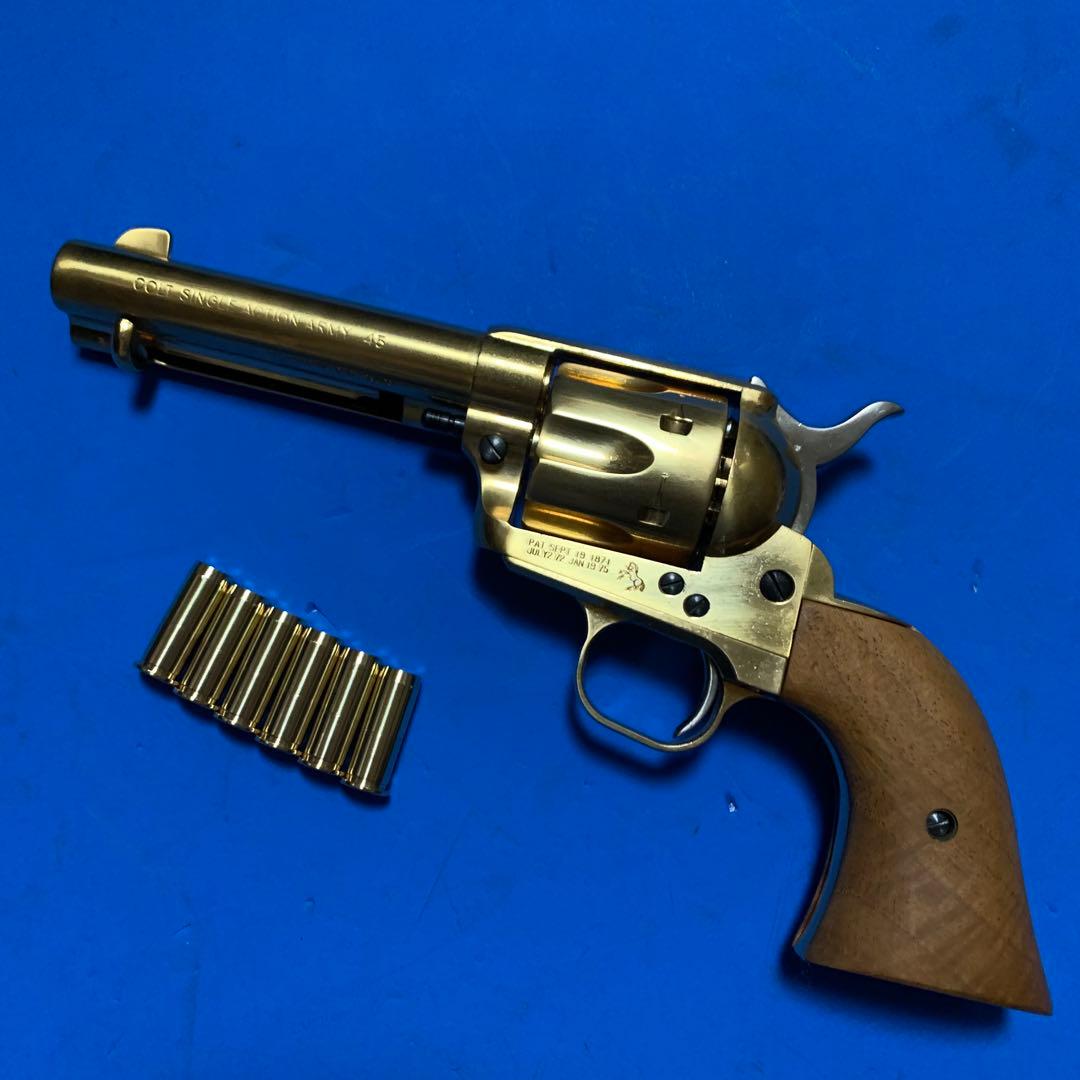 ⭕️★マルシン SAA シビリアン 22k 木製G付 SMG適合 未発火モデルガン