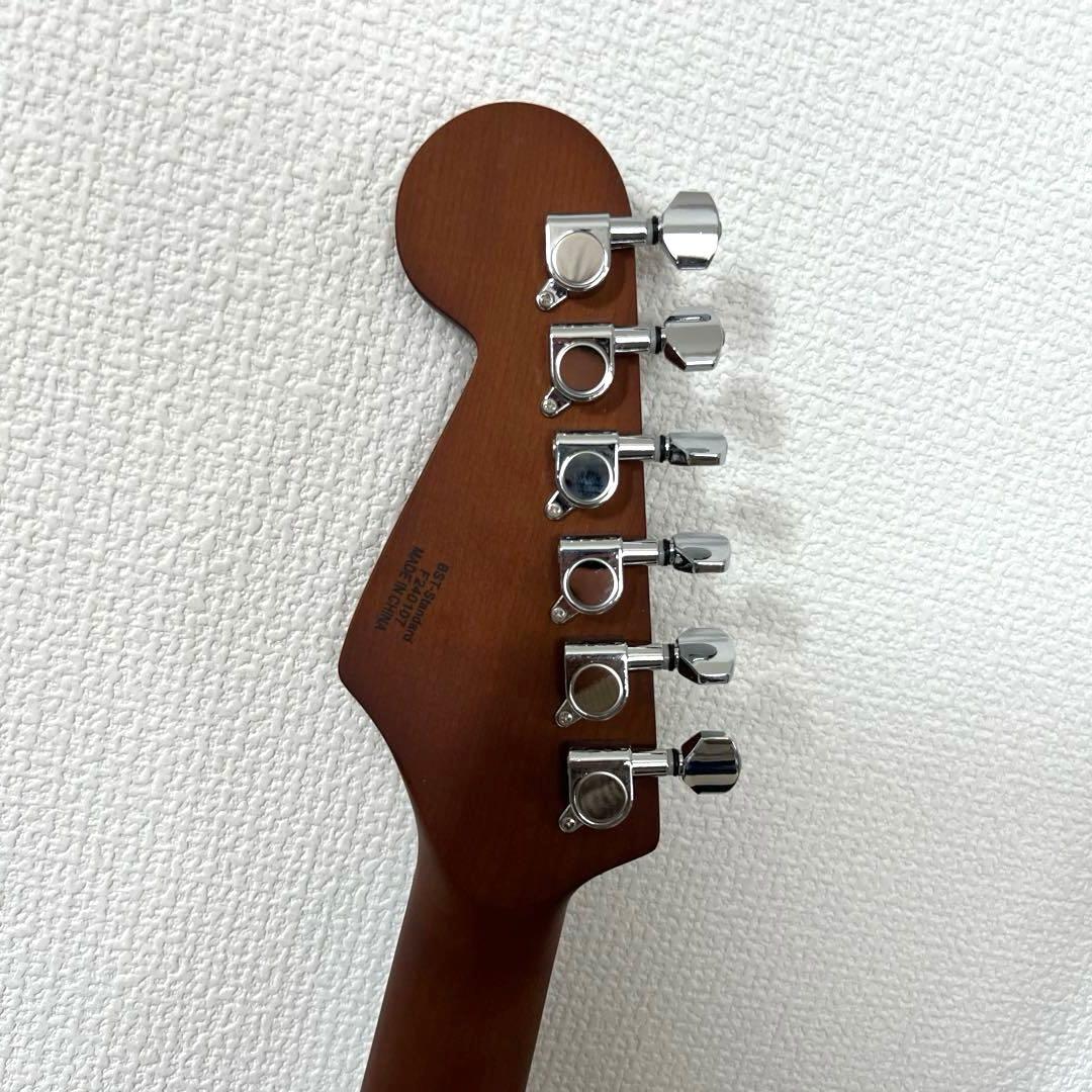 【極美品】BUSKER’S BST-Standard 白 エレキギター ケース付