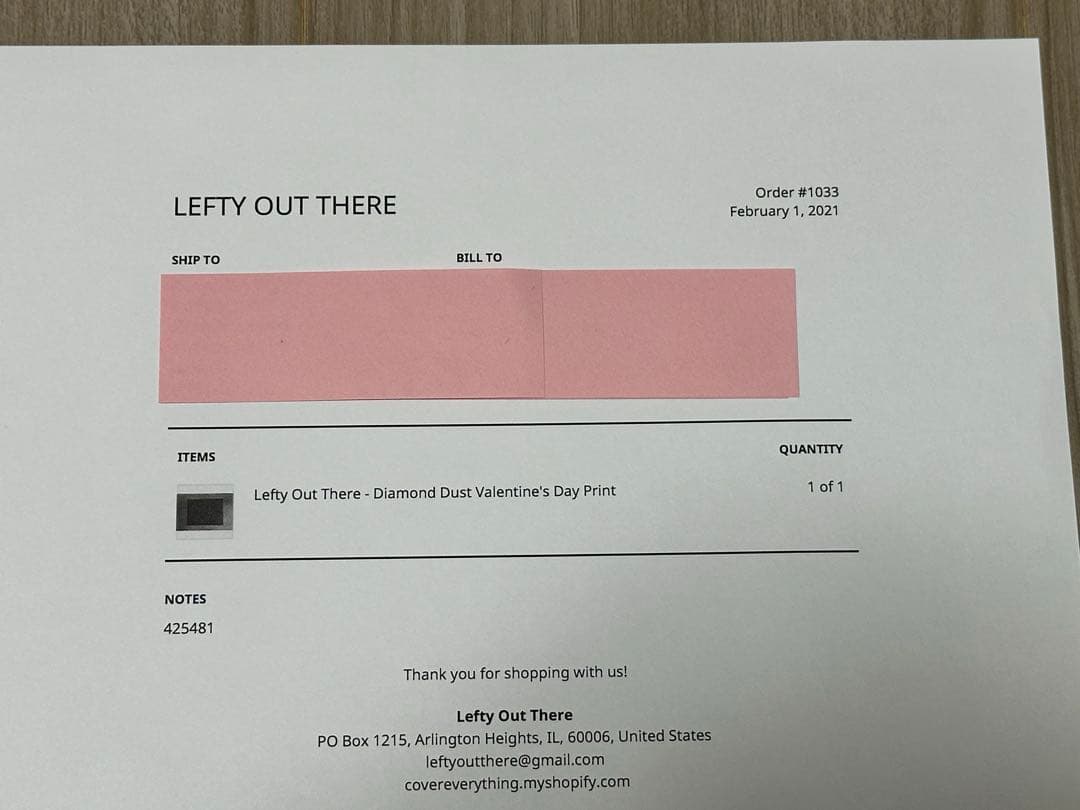Lefty Out There - Diamond Dust シルクスクリーン