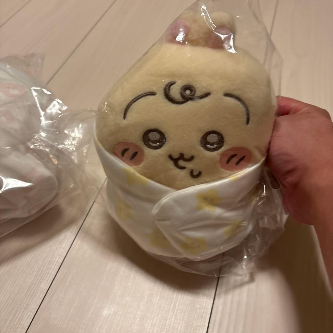 新品未使用　ちいかわベビー　おくるみぬいぐるみ ハチワレ　ちいかわ　うさぎ　3点