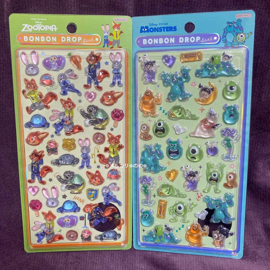 ディズニー ボンボンドロップシール 2弾 8枚 セット コンプリート