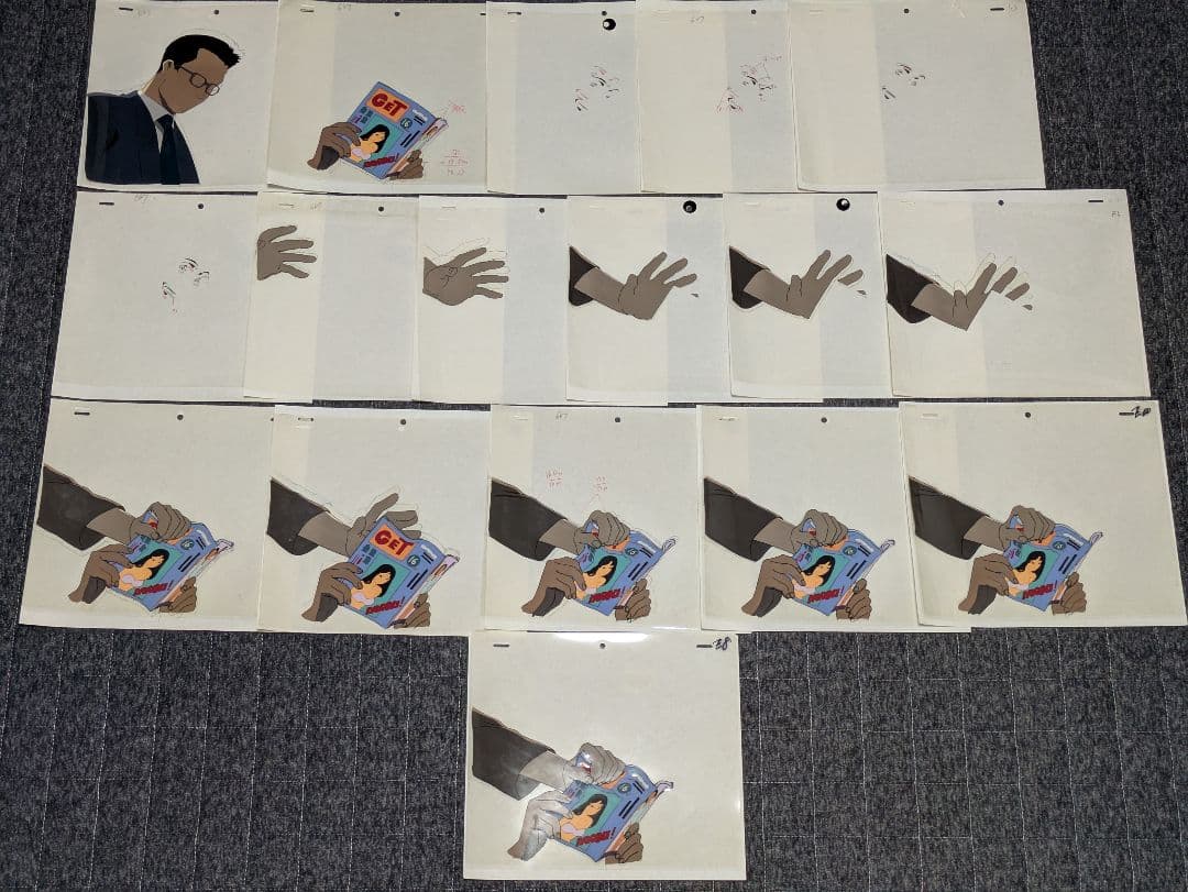 今敏「パーフェクトブルー」 本物のセル画、背景入りカット袋 マッドハウス