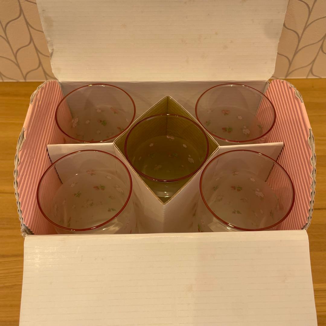 【2000年製✨】平成レトロハローキティ ガラスコップ 5個セット
