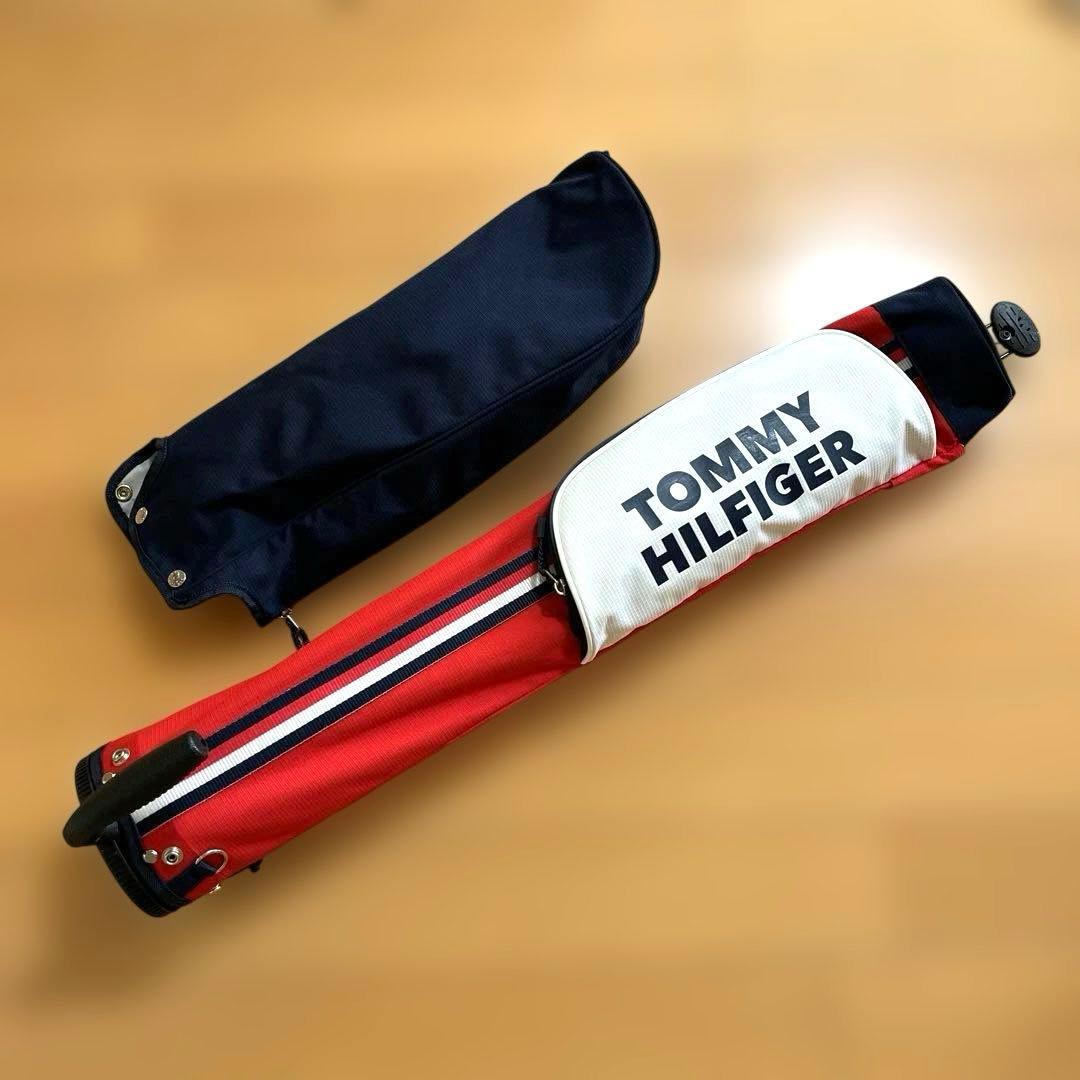 【極美品】トミーヒルフィガー　セルフスタンド　クラブケース　赤　ネイビー　バッグ