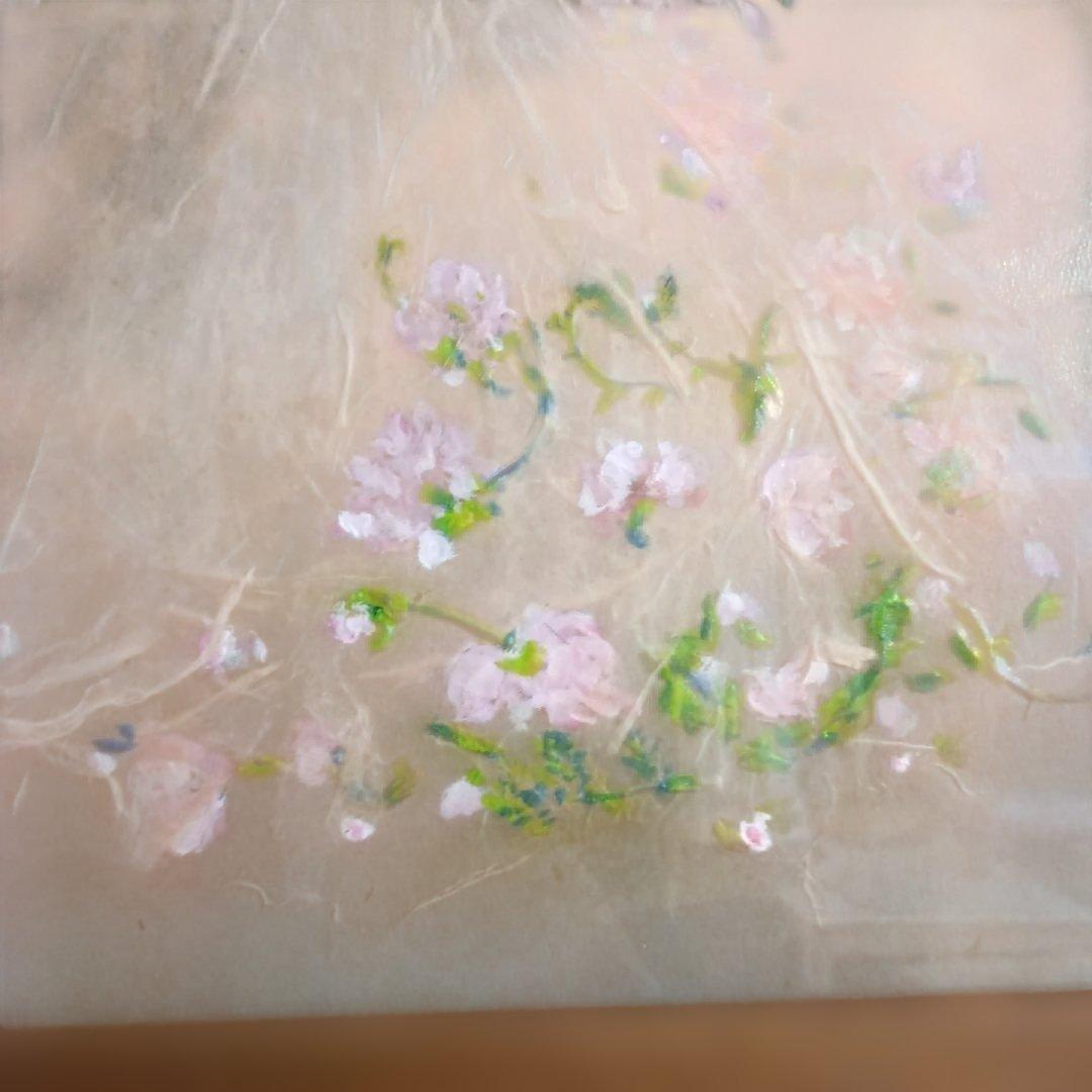 タイトル 道 1969年 ビンテージ ウェディングドレスの花婿 ちぎり絵