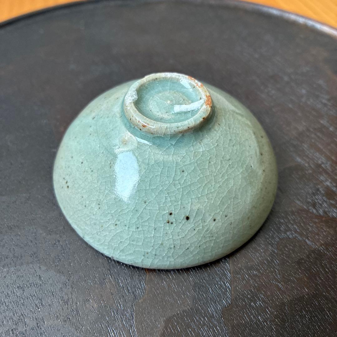 古松淳志 青磁陽刻盃 酒器
