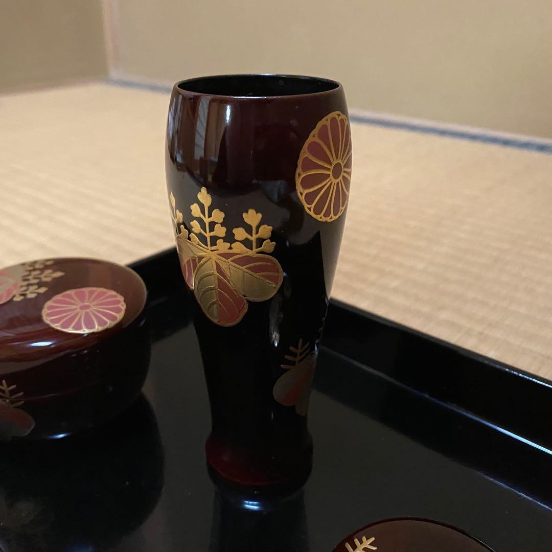 溜塗 高台寺 茶箱 茶道具セット