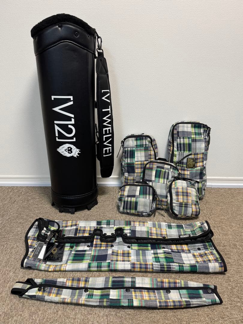 V12 ヴィトゥエルヴ　パッチワーク柄　着せ替えキャディバッグ