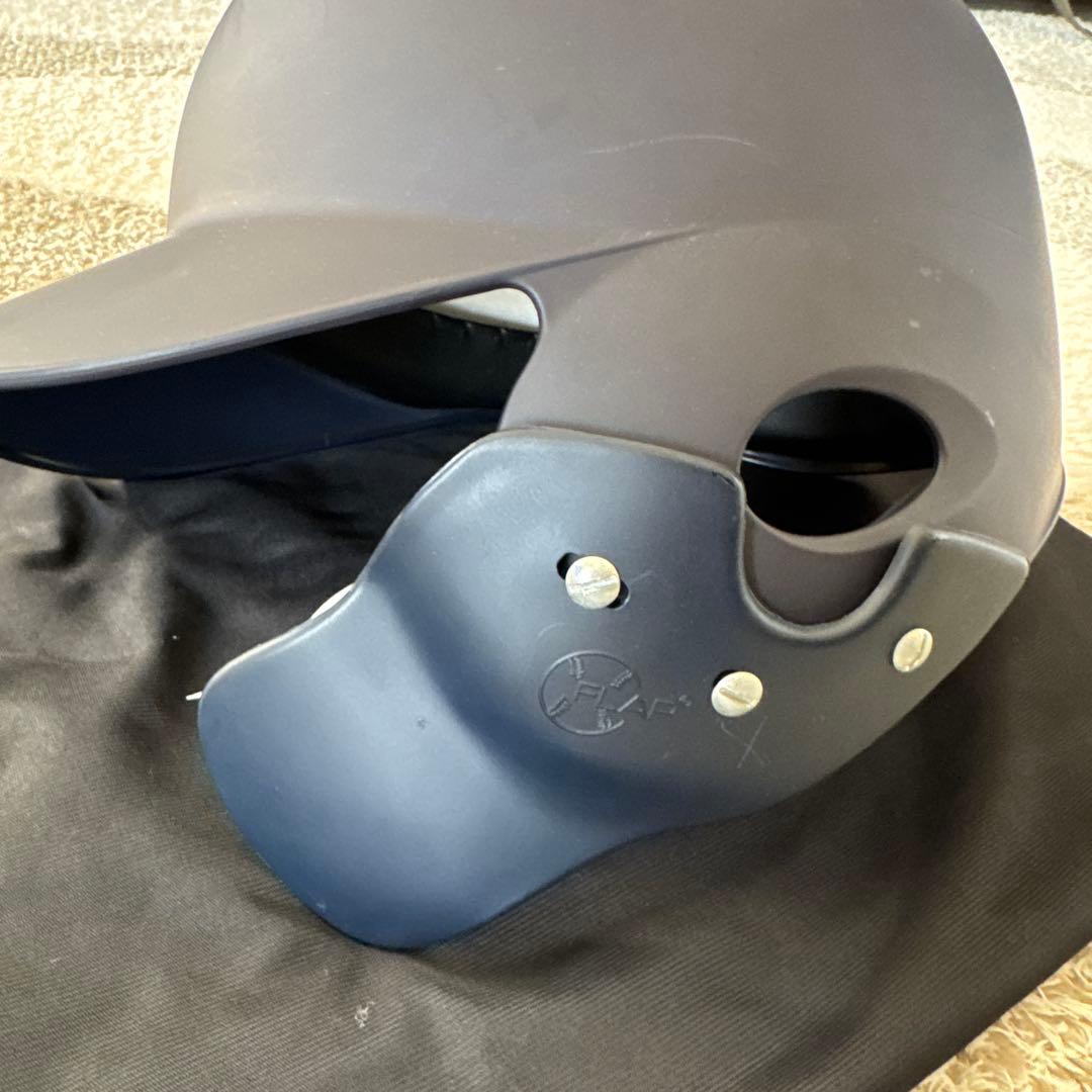 【軟式/右打者用】艶消し片耳ヘルメットC-FLAP付き