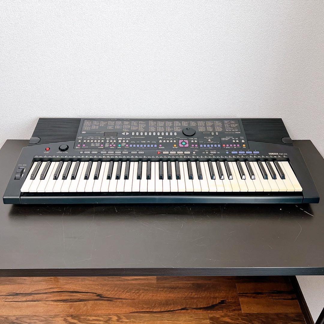 YAMAHA 電子キーボード PSR-510 譜面台ペダル2種アダプター付完動品