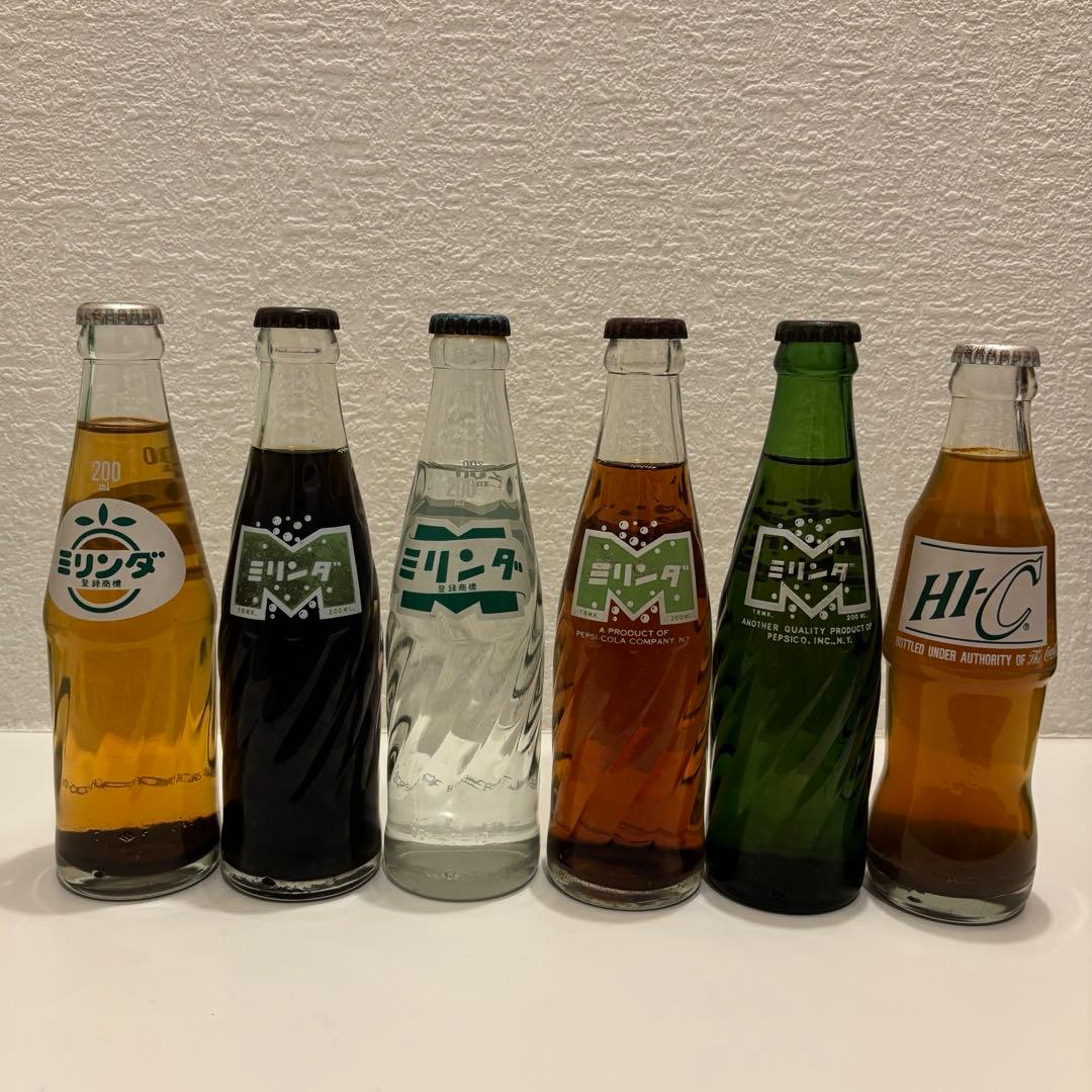 ✴︎昭和レトロ✴︎【ミリンダジュース（HC含む）】ヴィンテージジュース６本セット