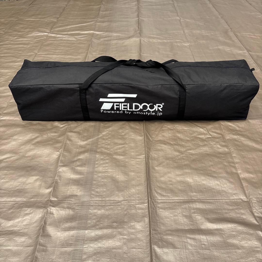 FIELDOOR タープテント 2.5m×2.5m サイドシート付（送料込）