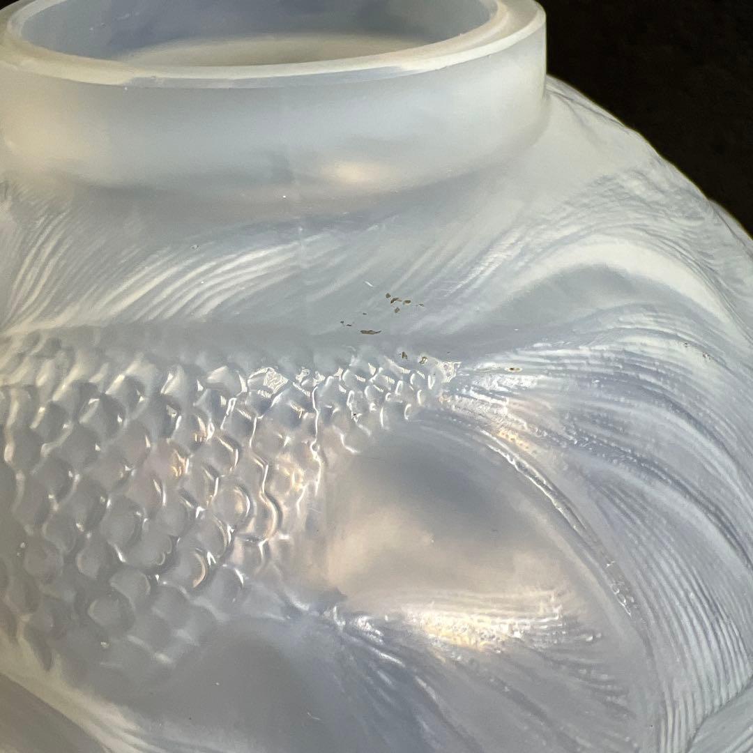 専用1920年頃　ルネ・ラリックFORMOSEウランガラス花瓶　高さ約17.5㎝