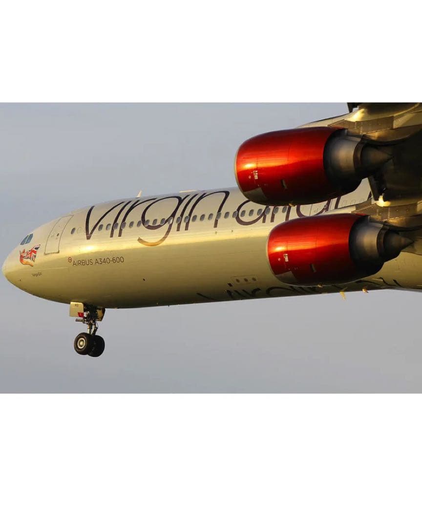 ヴァージン・アトランティック航空 Planetags A340-642