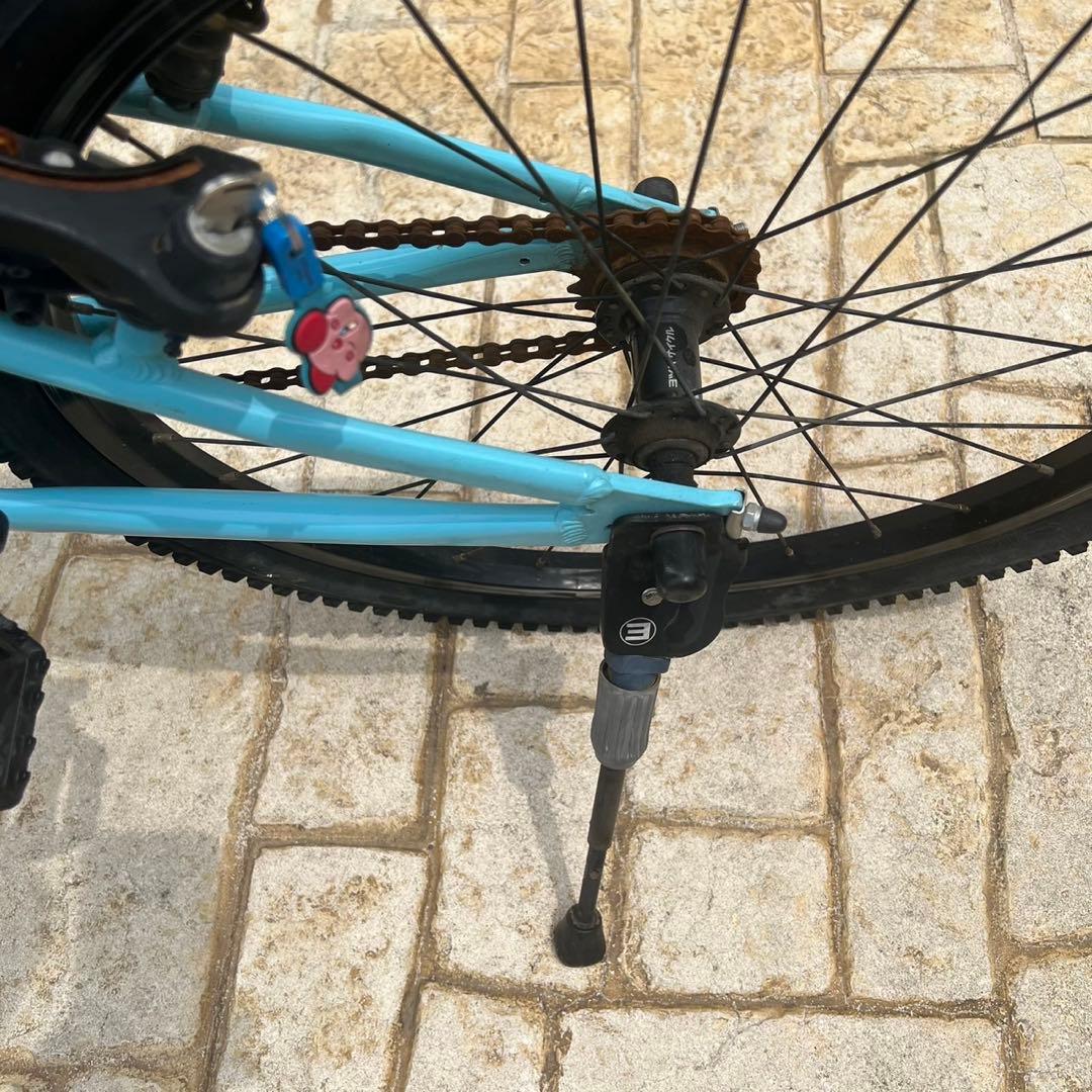 直接取引　ヨツバサイクル ジュニア自転車 水色　22インチ　廃盤