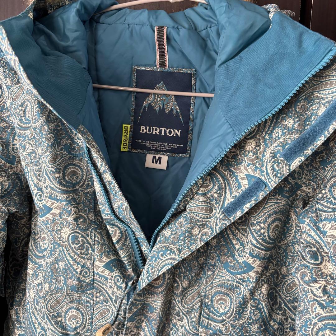 BURTON スノーボードウェア Mサイズ 青/紫